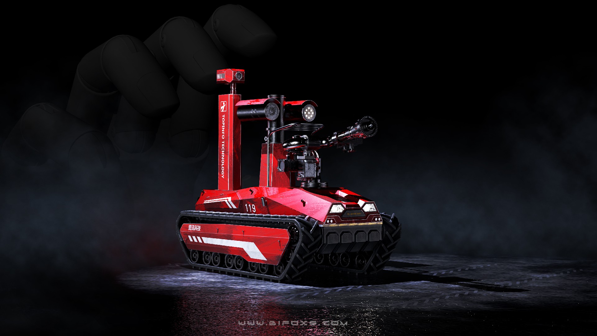 力量與信任的化身：智能消防機器人以硬核設計守護生命防線